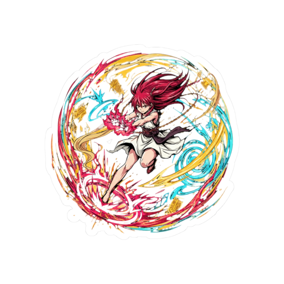 Morgiana Unleashing Fanalis Power Sticker | Magi: Labyrinth of Magic - alternate angle 3, merchandise